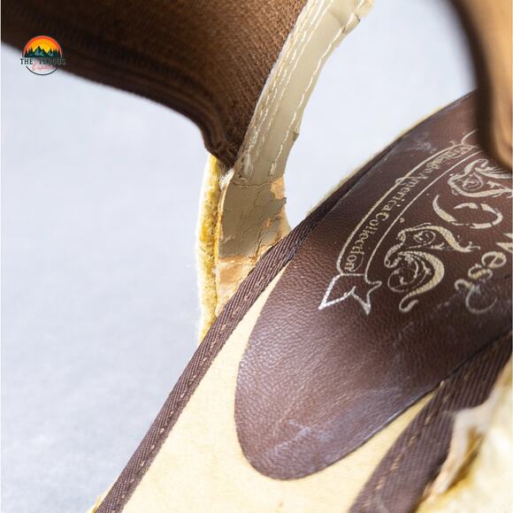 Nine West Jaxson Espadrille Wedge Sandal Brown Tan Boho Chic Women's Size 8.5 - Picture 12 of 15